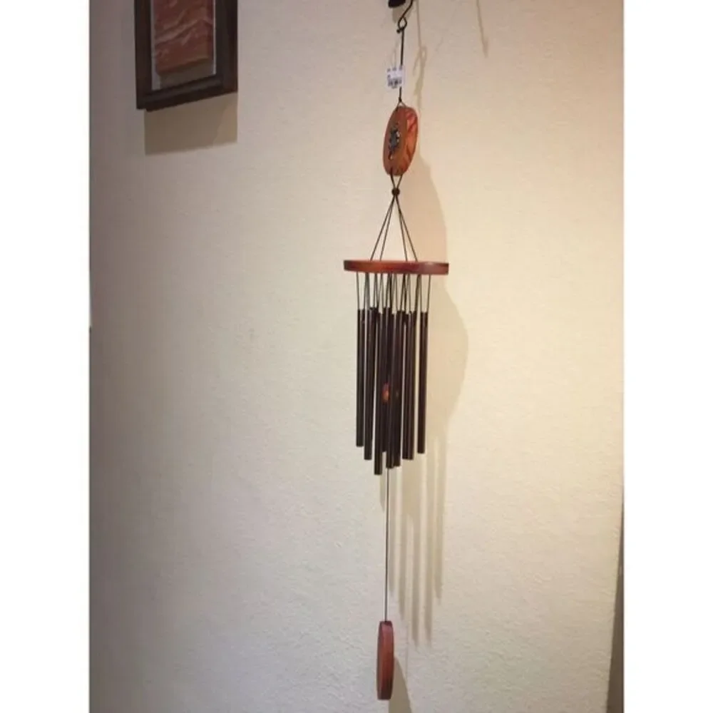 wind‎ chime harmony owl Wood Metal